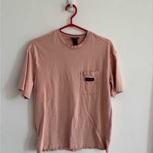 Men's Pink T-Shirt with Pocket